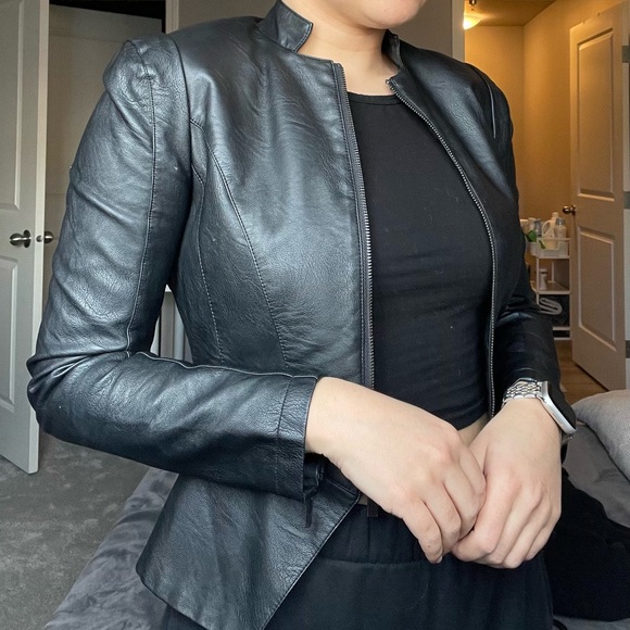 Faux Leather jacket / top - Picture 2 of 4